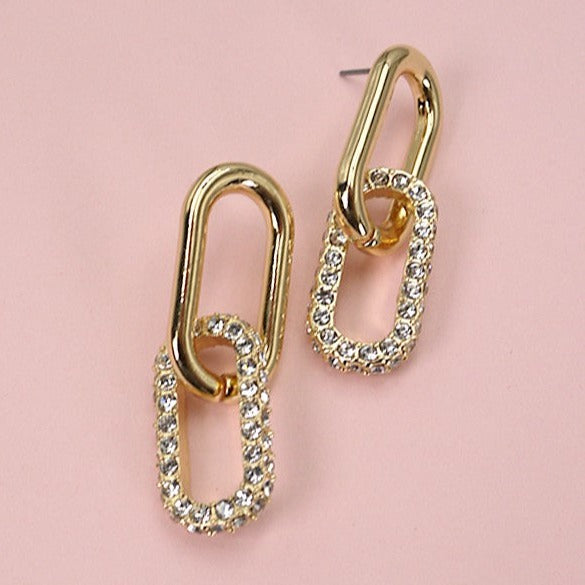 DOUBLE LINK EARRINGS