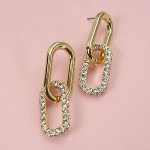 DOUBLE LINK EARRINGS