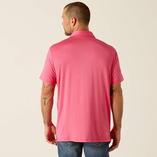 MEN'S Style No. 1005312 Charger 2.0 Fitted Polo-Pink Pulse