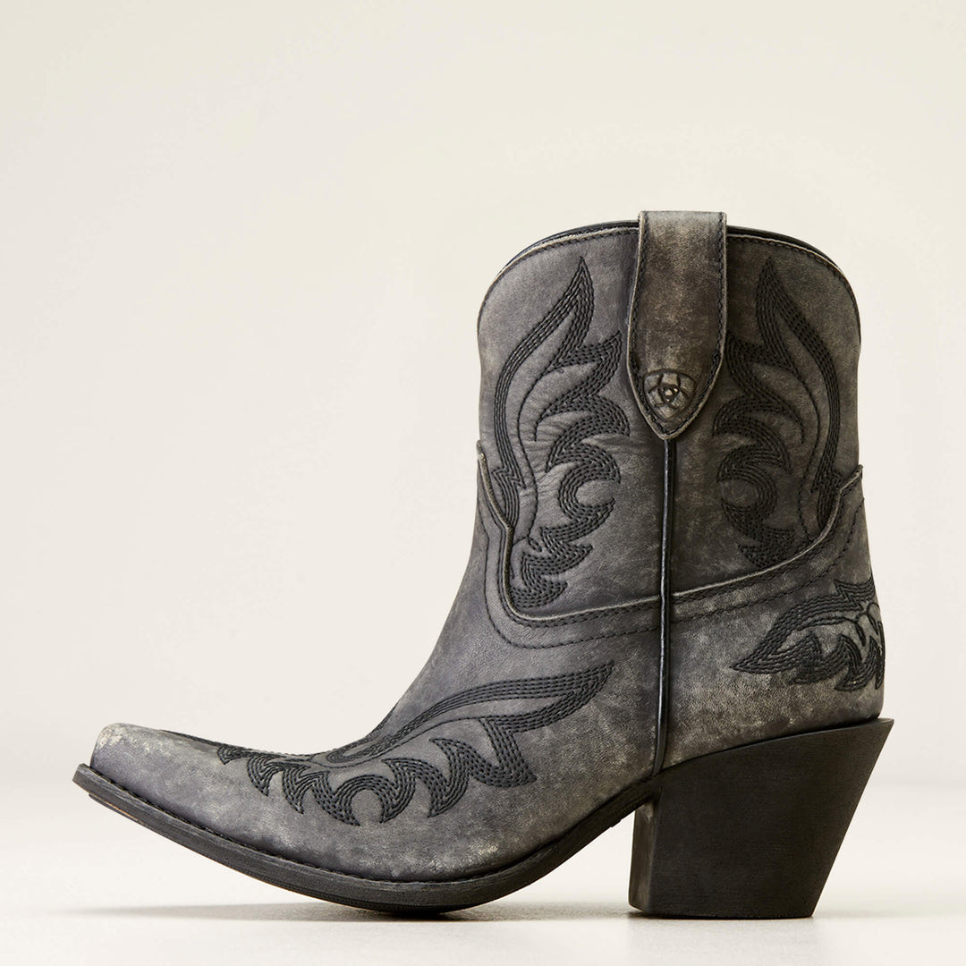 WOMEN'S Style No. 10051169 Chandler Western Boot- NATURALLY DISTRESSED BLACK