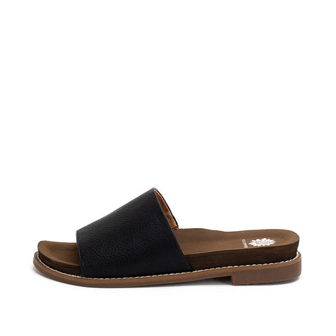 Yellow Box-Kalo Slide Sandal -Black