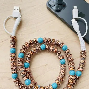 Candy "Colorful Beads" 2 in 1 Phone Charger