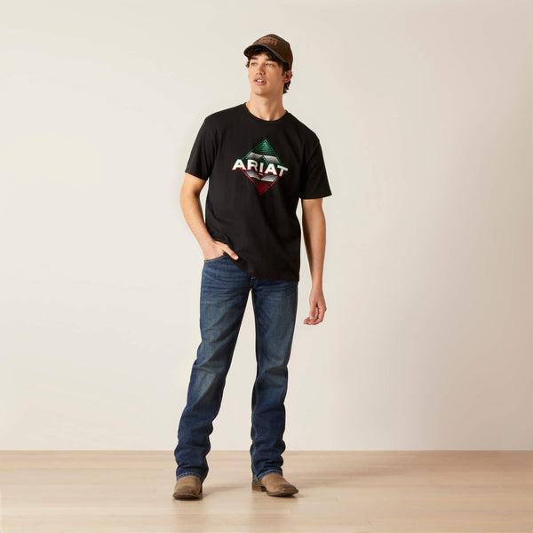 MEN'S Style No. 10047615 Ariat Durango Diamond T-Shirt-BLACK