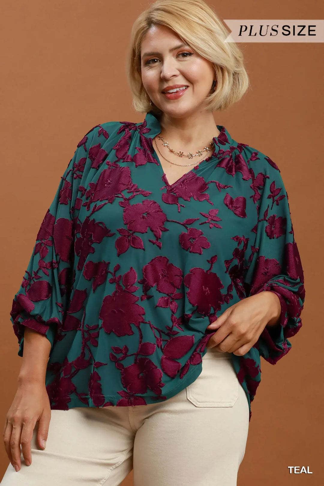 Donna Teal Top-Plus