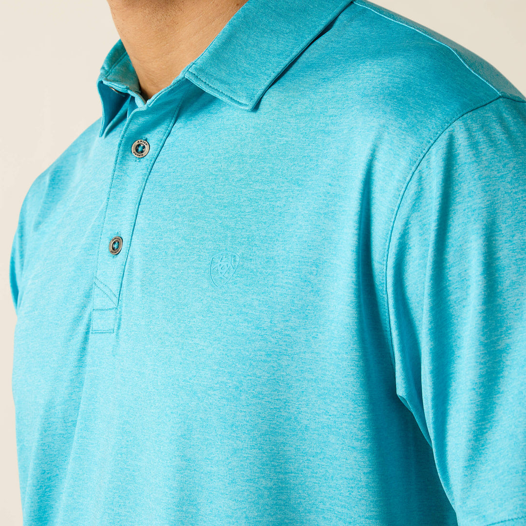 MEN'S Style No. 10049012 Charger 2.0 Fitted Polo-Turquoise Reef