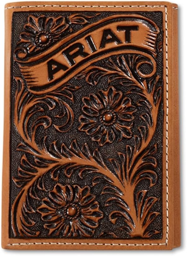 Ariat Floral Banner Trifold Wallet A3568108