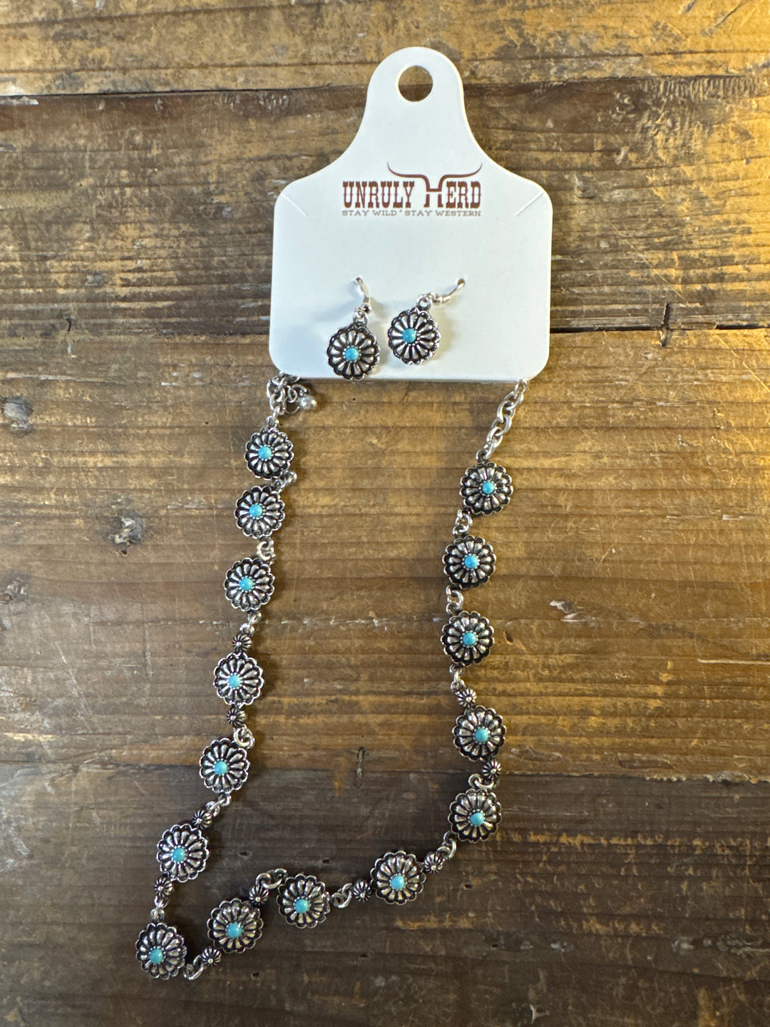 Unruly Herd Dainty Multi Concho Necklace