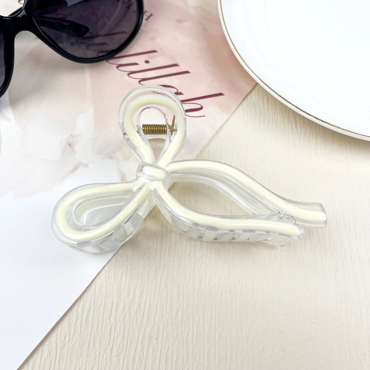 Jelly Color Bow Hai Clips