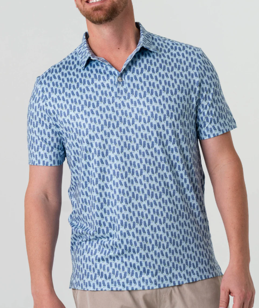 BURLEBO Performance Polo - Bluebonnets