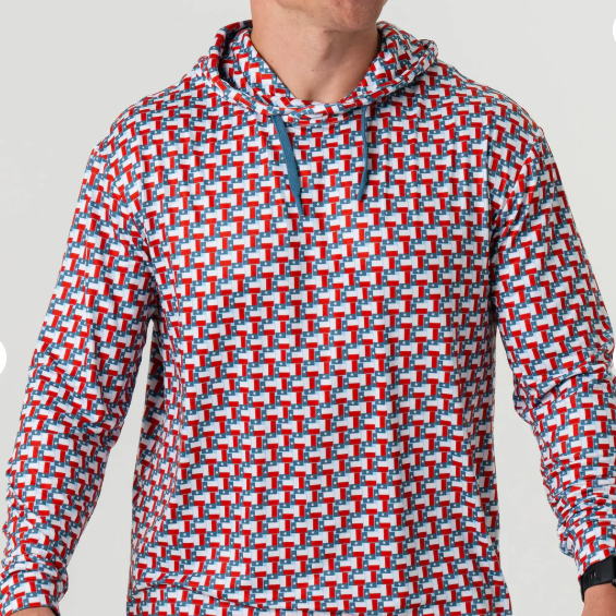 BURLEBO Performance Hoodie - Texas Flag