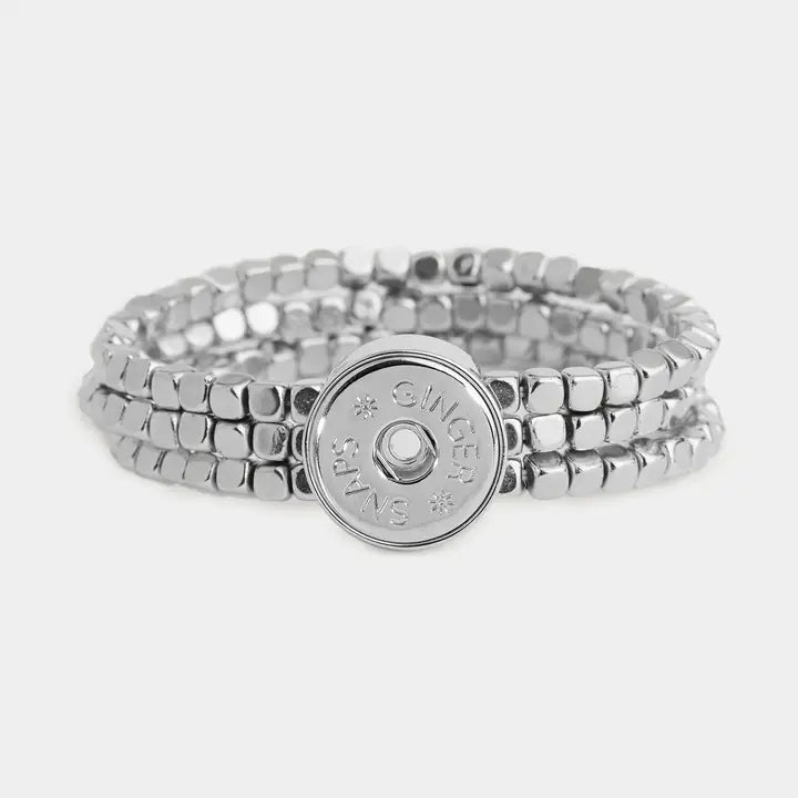 Le Cube Stretch Bracelet - Ginger Snaps