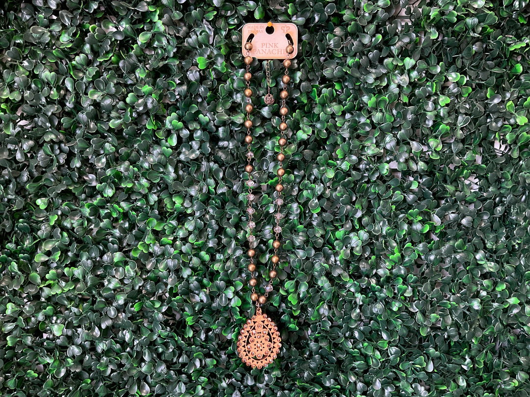 N-223GLC Gold Crackle Wood with AB Stones