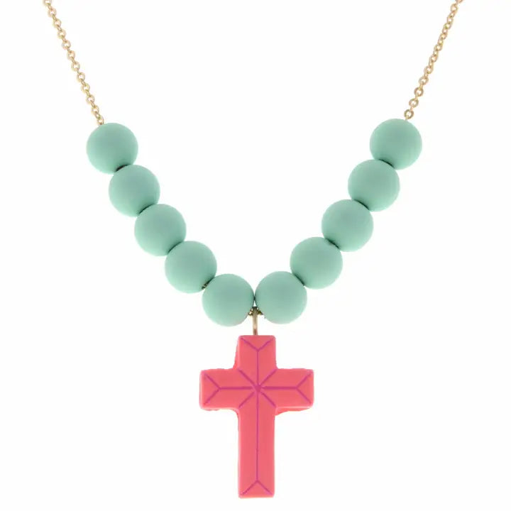 JM Kids Beaded & Chain Necklace