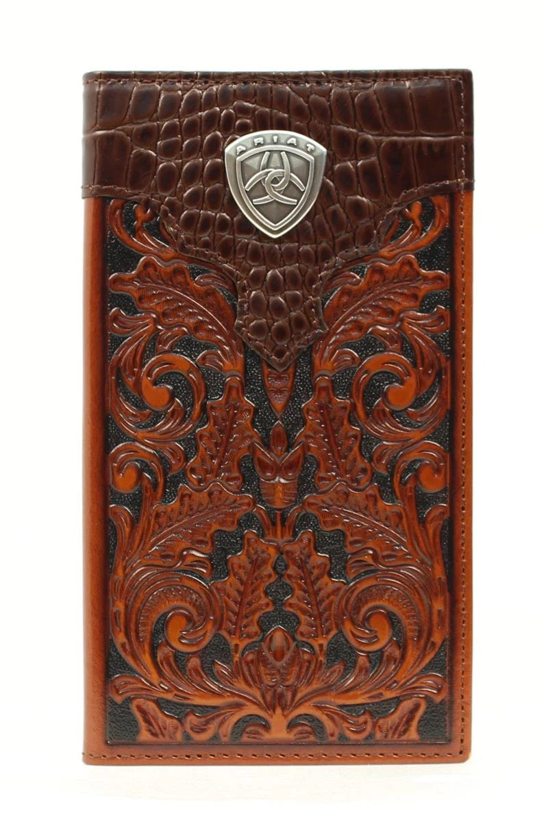 ARIAT OAK EMBOSSED DESIGN RODEO - ACCESSORIES WALLET - A3516208