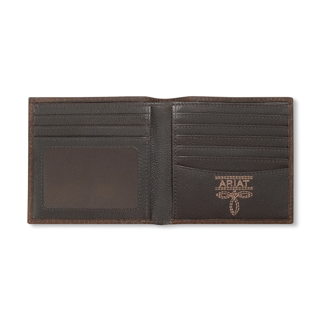 ARIAT BIFOLD BOOT STITCH BROWN - ACCESSORIES WALLET - A3563502