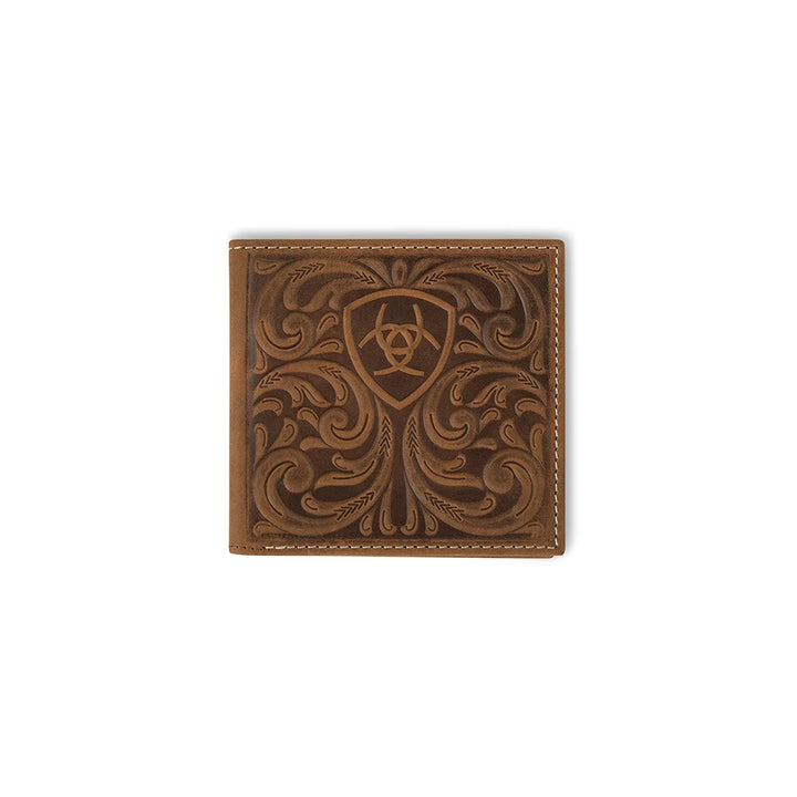 ARIAT BIFOLD SCROLLINGEMBOSSED BROWN - ACCESSORIES WALLET - A3561444