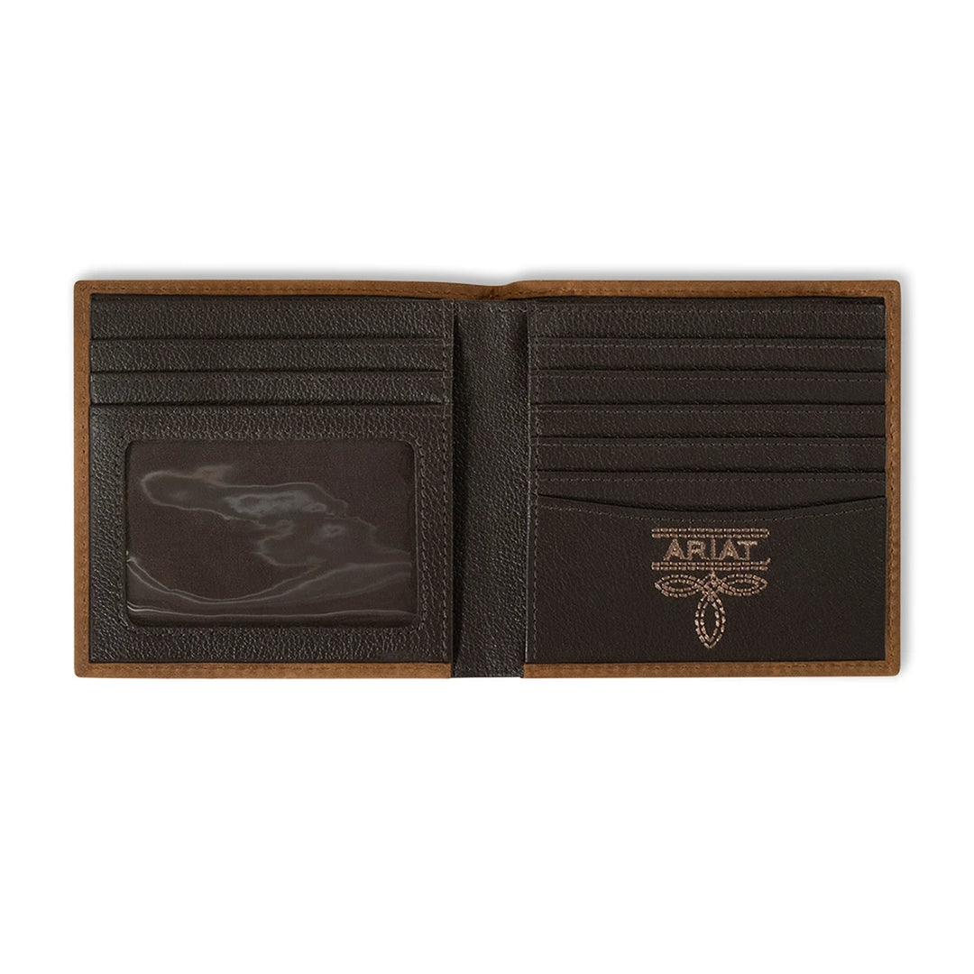 ARIAT BIFOLD SCROLLINGEMBOSSED BROWN - ACCESSORIES WALLET - A3561444