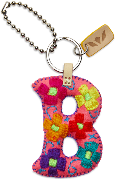 PINK CONSUELA FELT ALPHABET CHARM