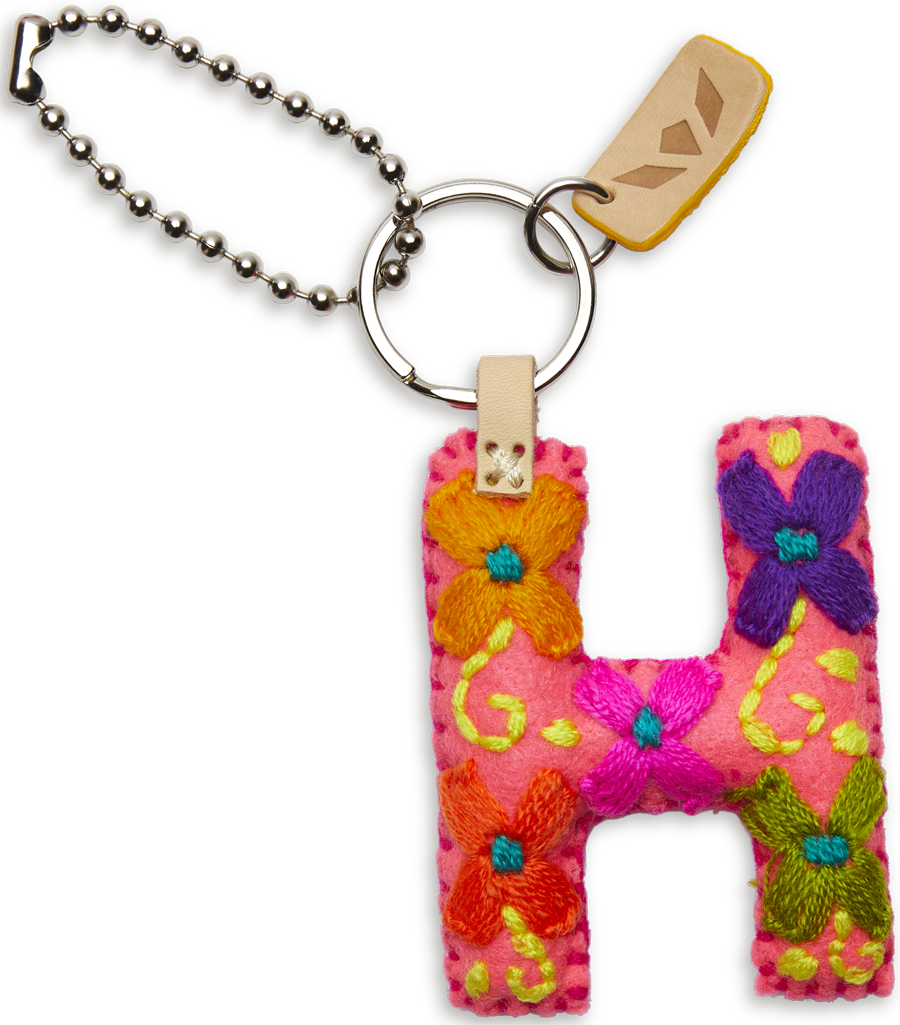 PINK CONSUELA FELT ALPHABET CHARM