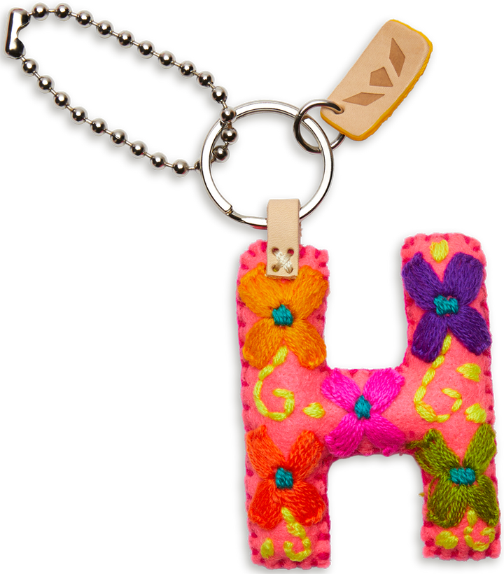 PINK CONSUELA FELT ALPHABET CHARM