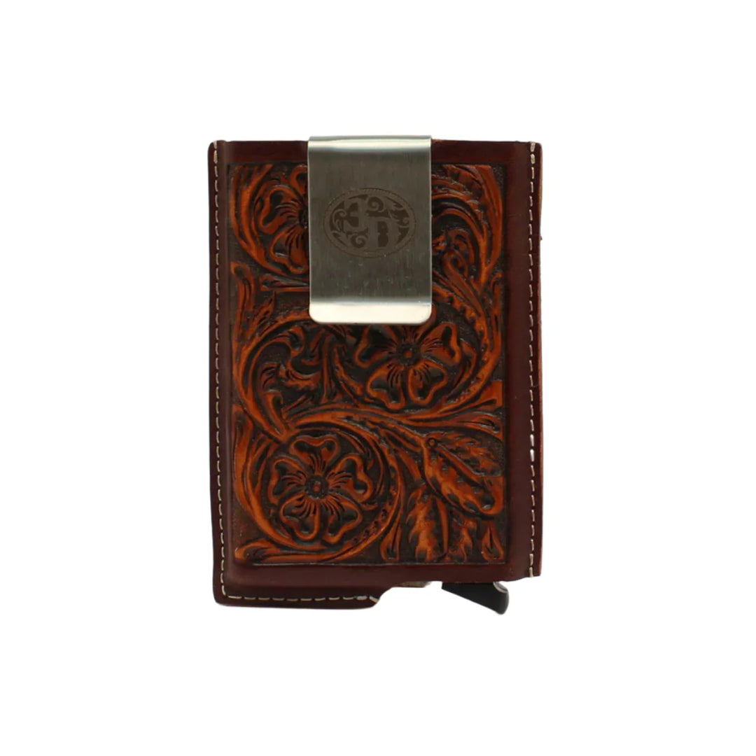Men's 3D Brown Genuine Smart Wallet D250002602