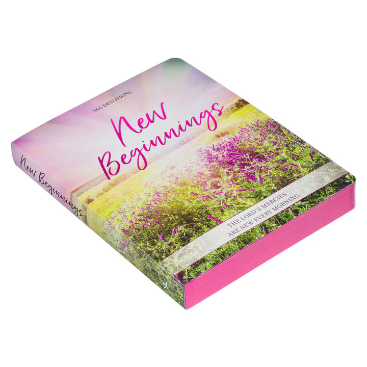 New Beginnings Pink Sunshine Field Softcover Devotional
