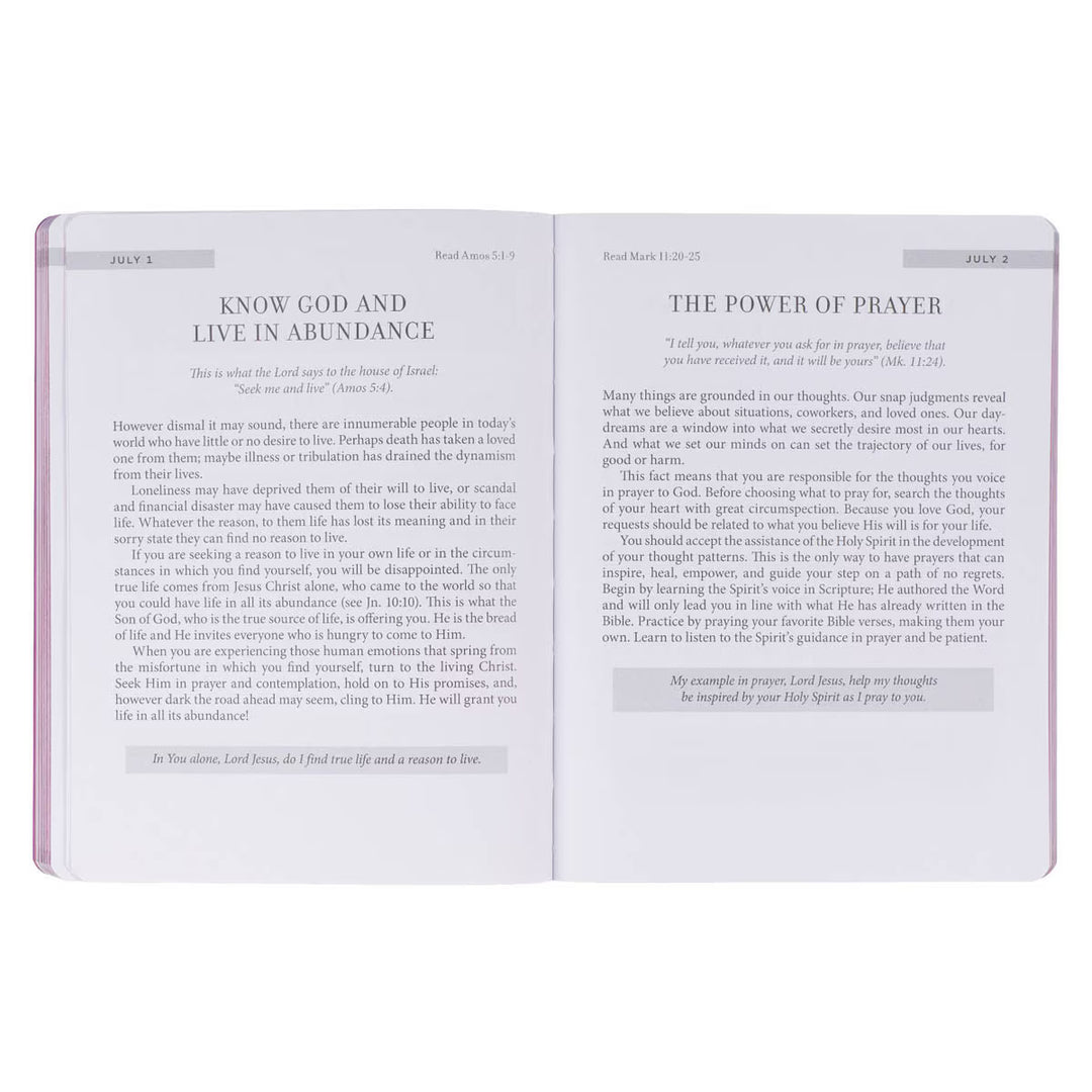 New Beginnings Pink Sunshine Field Softcover Devotional