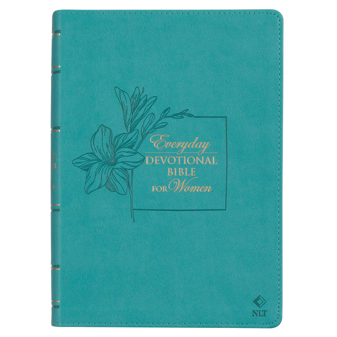 Framed Purple Faux Leather NLT Everyday Devotional Bible for Women (Copy)