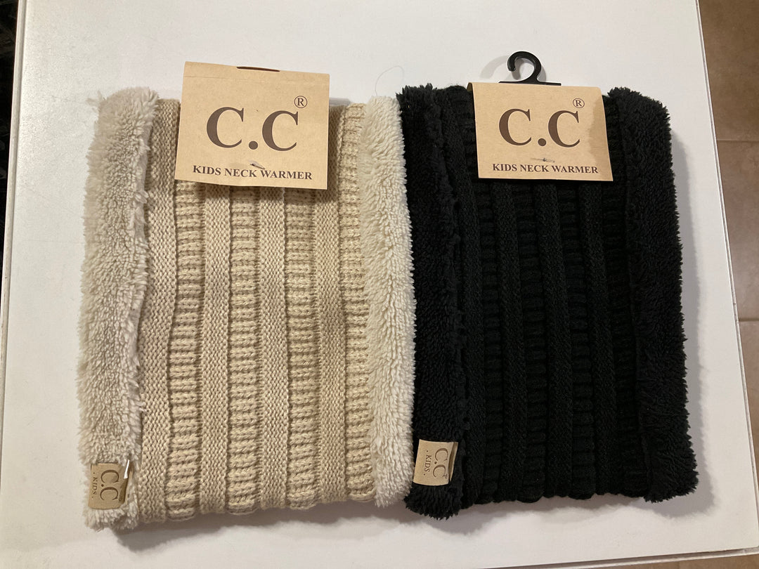 C.C Ribbed Kids Neck Warmers