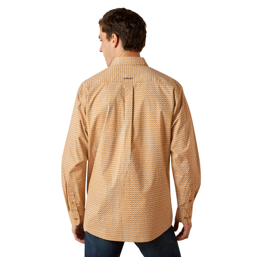 ARIAT BURNIS CLASSIC FIT TAN PRINT - MENS SHIRT - 10062211