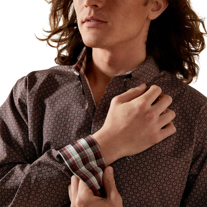 Men's Style# 10065779 Wrinkle Free Arthur Shirt - Brown