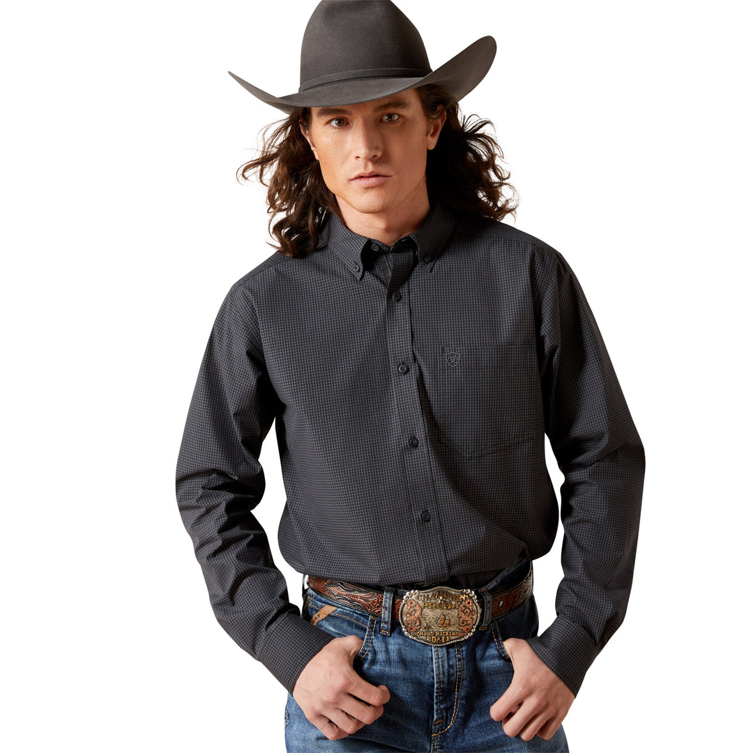 Men's Style# 10065849 THORIN Long Sleeve Shirt Black