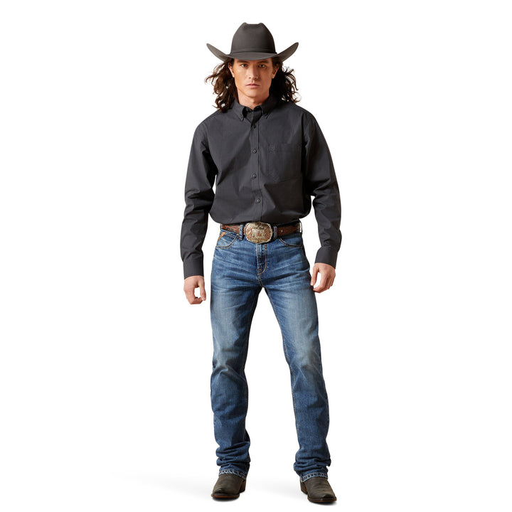 Men's Style# 10065849 THORIN Long Sleeve Shirt Black