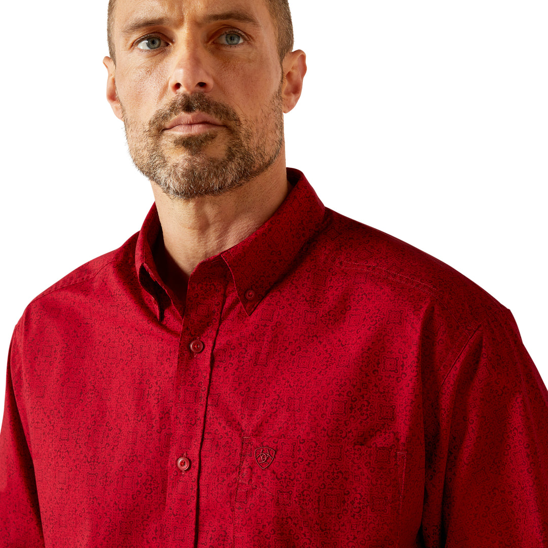Men's Style# 10065853 Tyson LS Shirt -Red