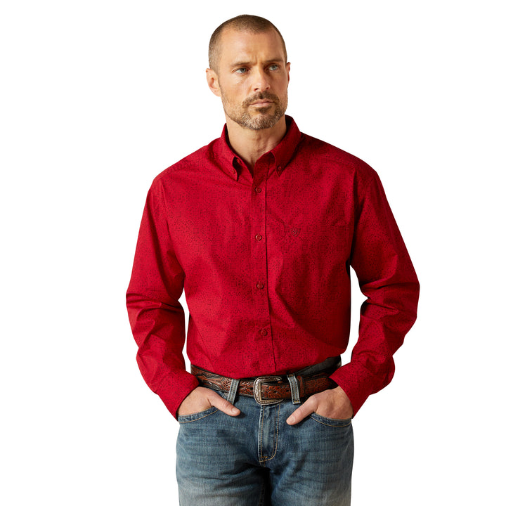 Men's Style# 10065853 Tyson LS Shirt -Red