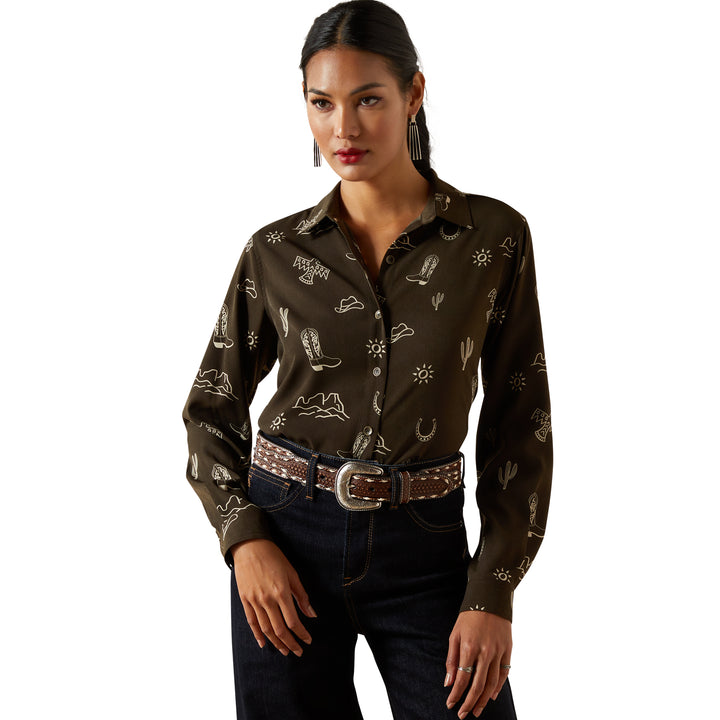 Women's Homestyle Long Sleeve Shirt-10062904