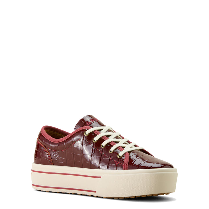 Ariat Women's Casuals - Skylar Shoe - Luxe Dubonnet Croc Print-10063888