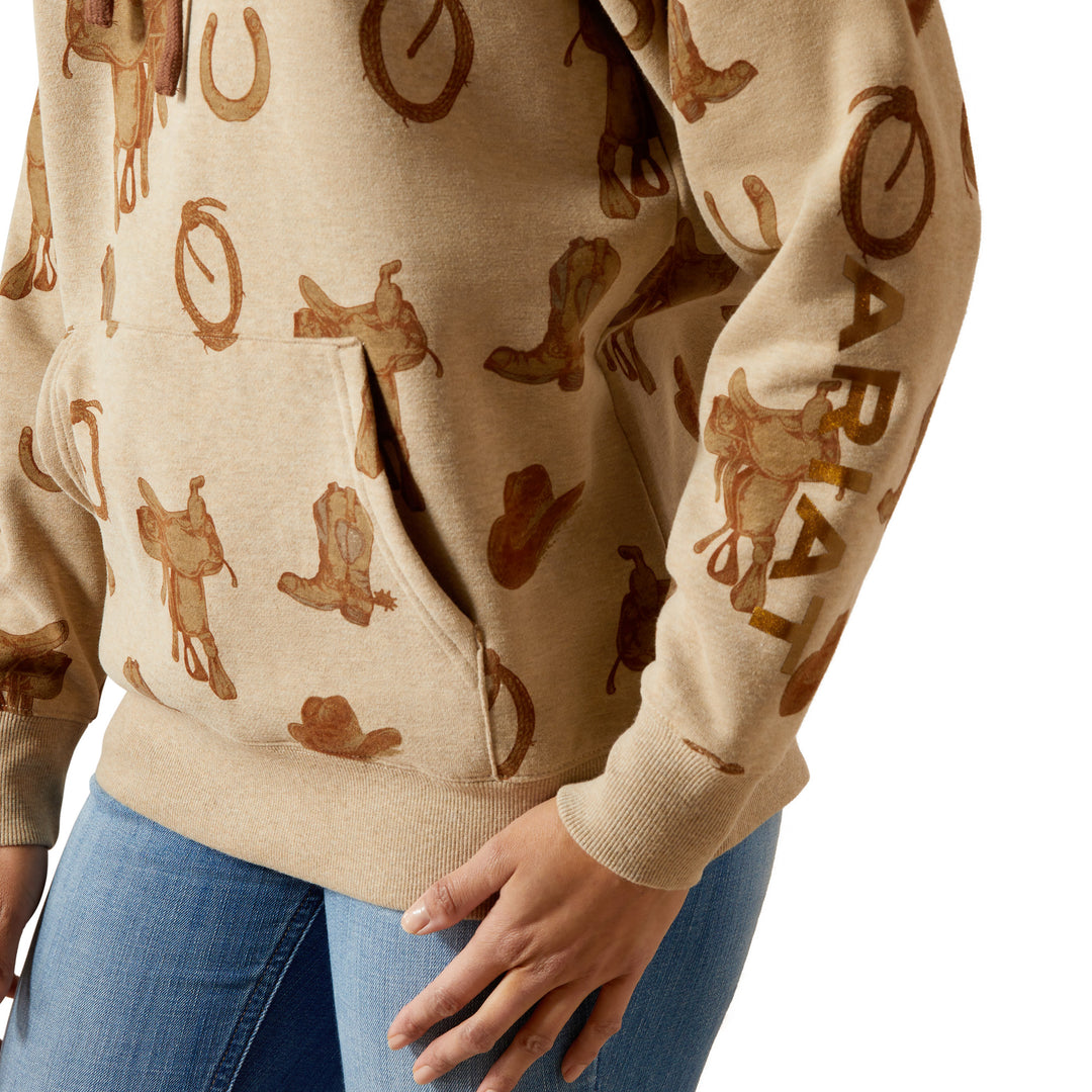 Womens Ariat Logo 2.0 Printed  Hoodie Style No. 10065823