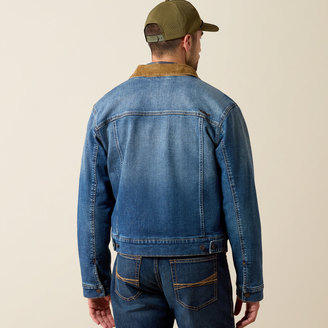 Men's Ariat Trucker Flannel Lined Jacket-10078964