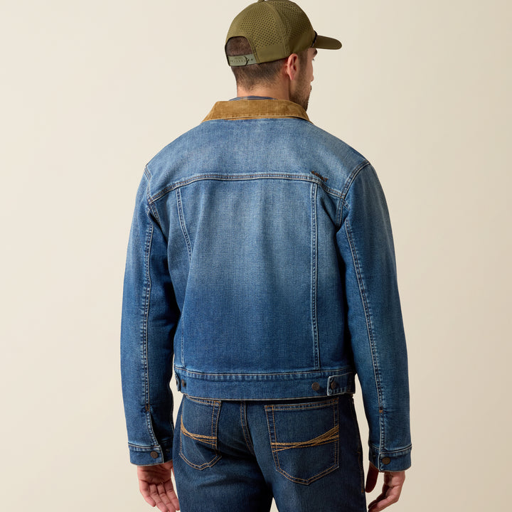 Men's Ariat Trucker Flannel Lined Jacket-10078964
