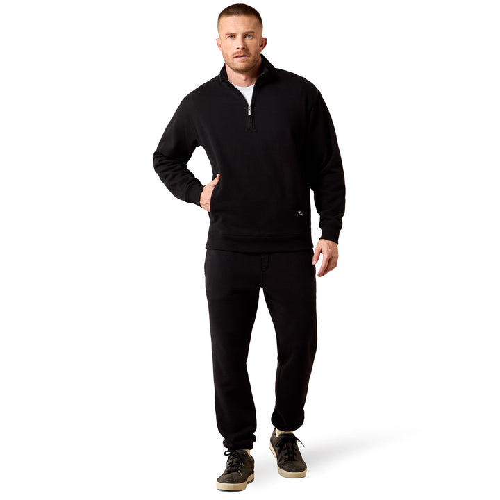 ARIAT 10079479 Men's Core 1/4 Zip Sweatshirt Black