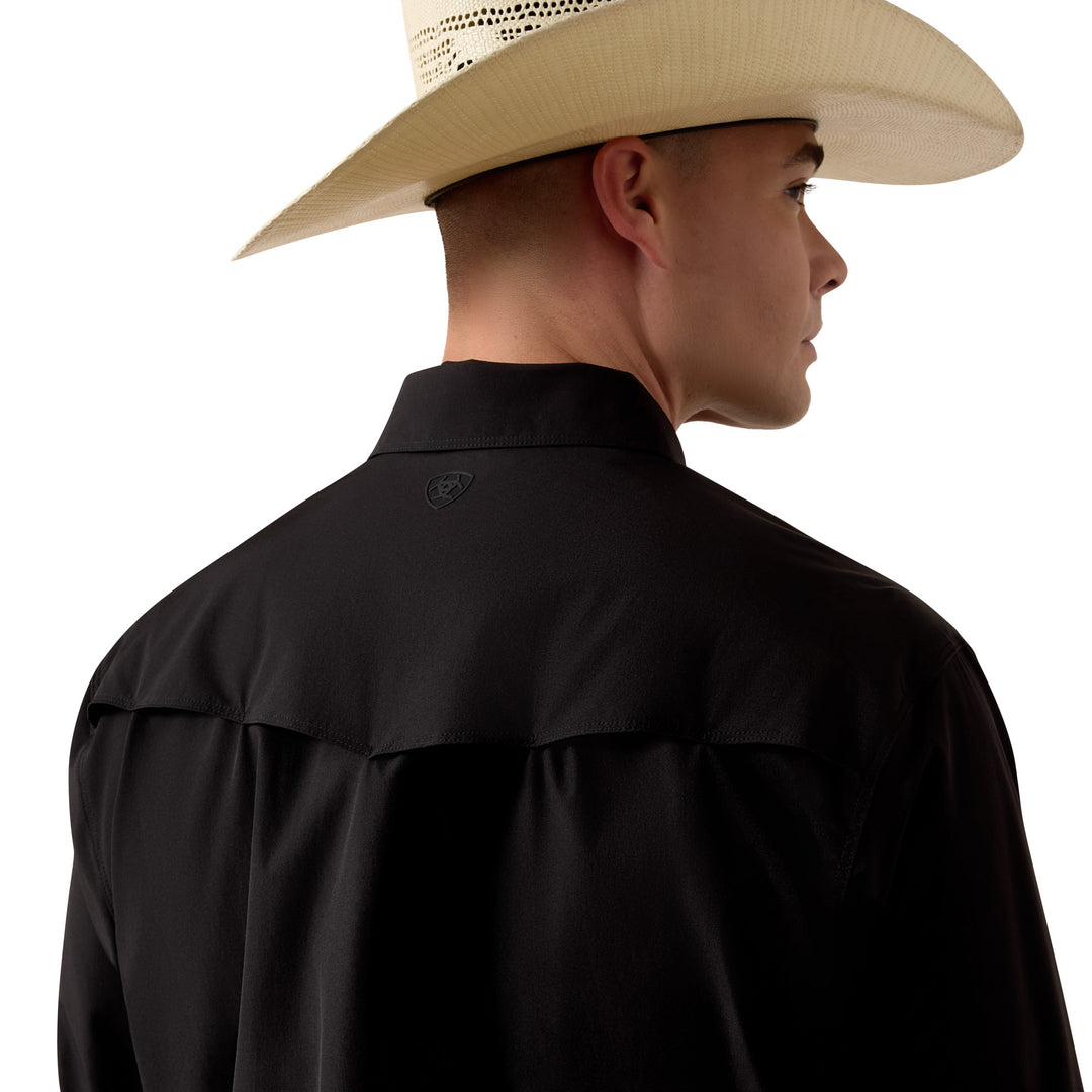 Ariat Men's VentTEK Fitted Snap Western Irish Cream Shirt-10081912