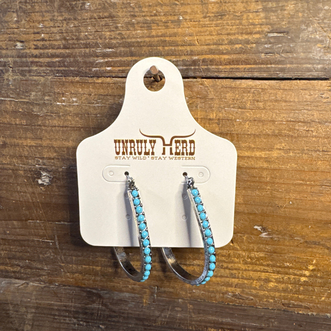 Unruly Herd Turquoise Hoop