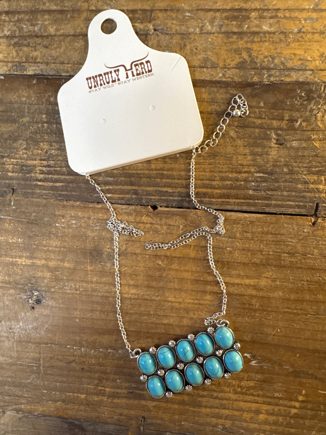 Unruly Herd RectangularBar Necklace