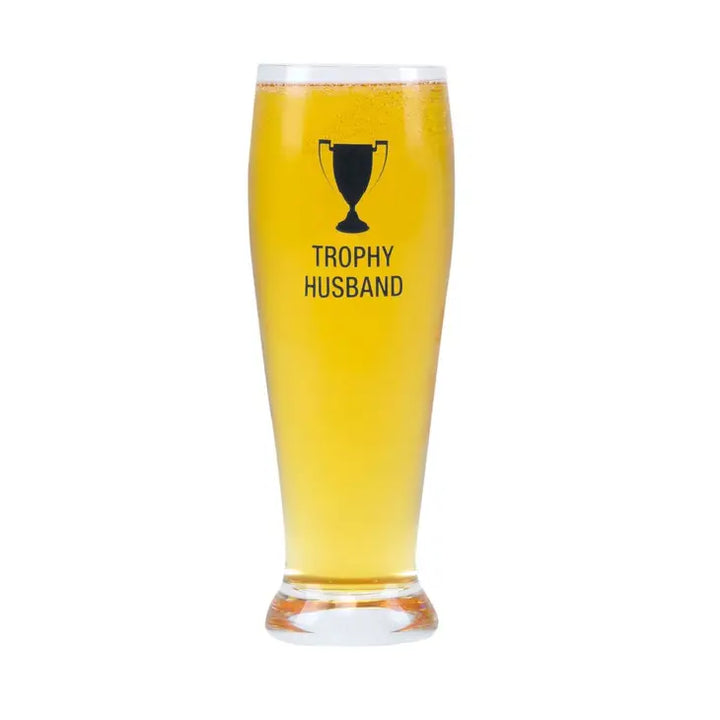 Trophy Husband Pilsner Glass
