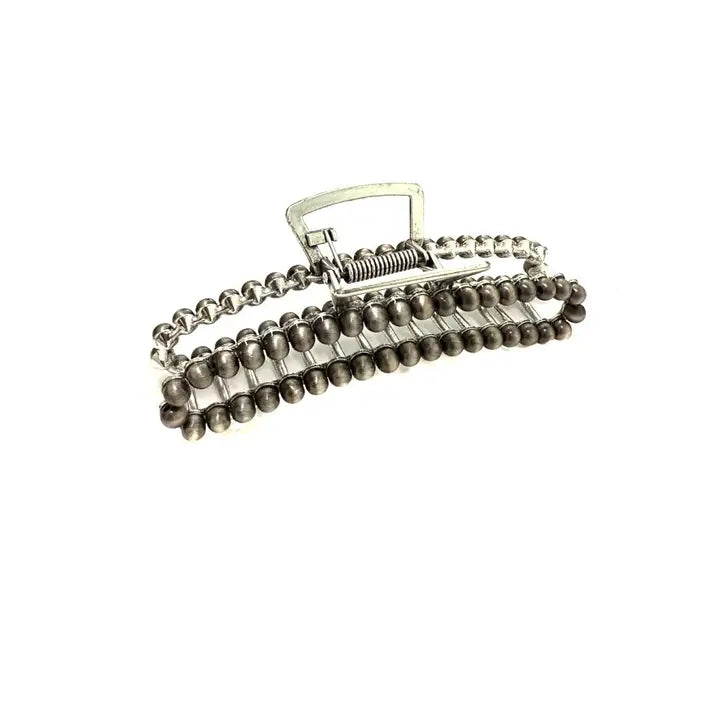 Western Navajo Pearl Hair Claw