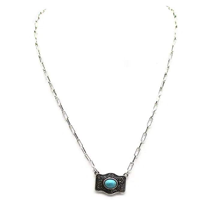 Belt Buckle Necklace