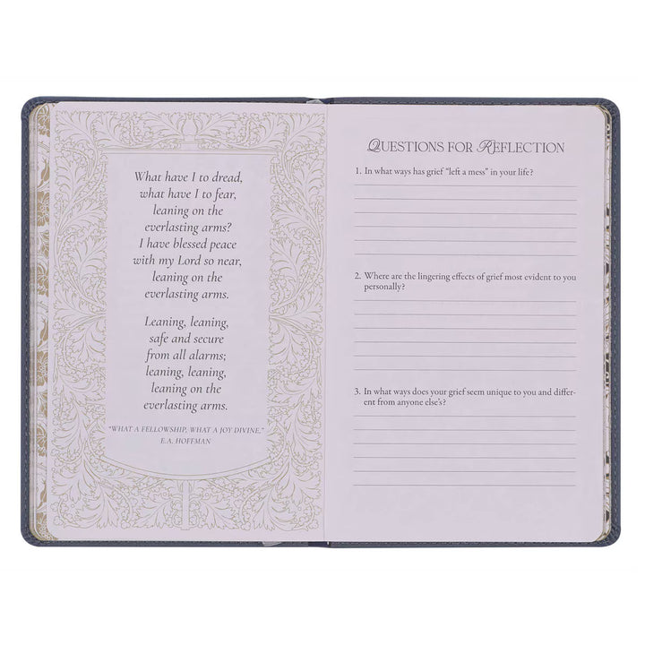 Letters to Grief Slate Gray Faux Leather Gift Book