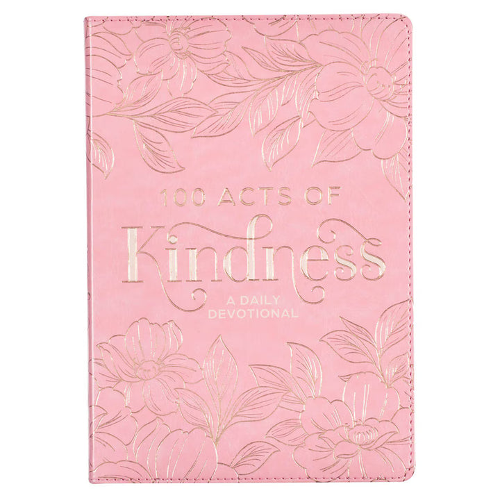 100 Acts of Kindness Pink Faux Leather Devotional