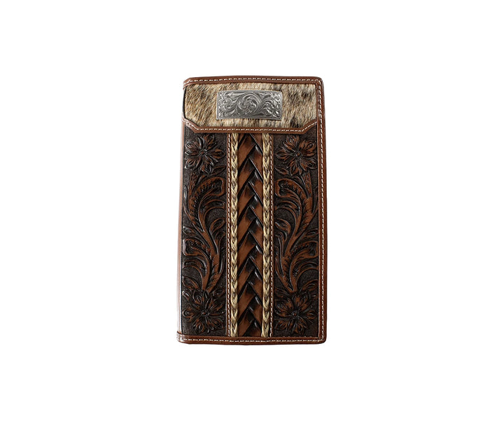 HORSEHAIR EMBOSSED BROWN - ACCESSORIES WALLET - D250018202